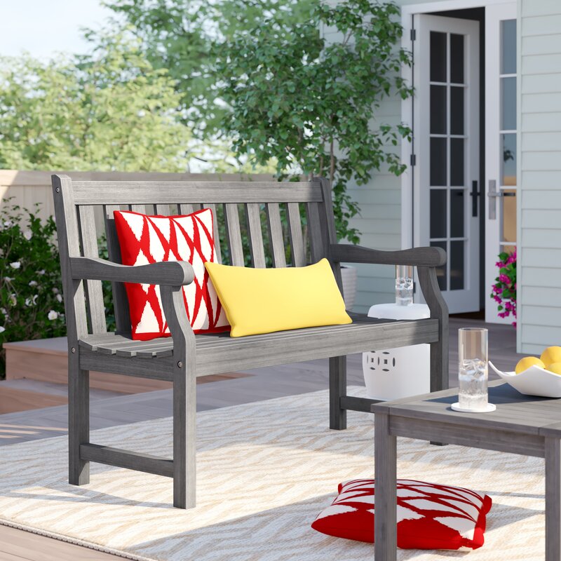 Sol 72 Outdoor™ Manchester Solid Wood Garden Bench & Reviews | Wayfair